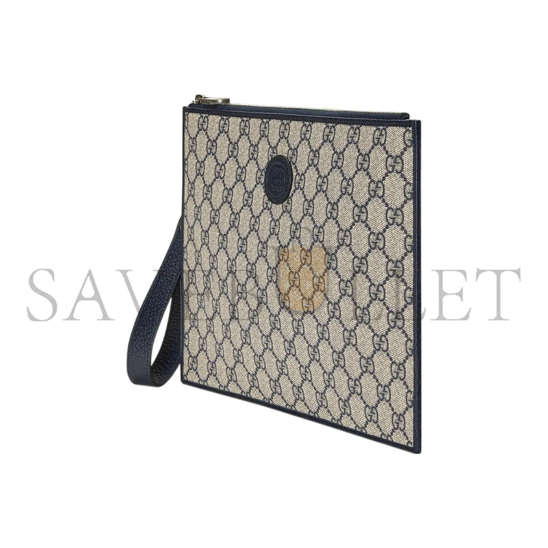 GUCCI GG DENIM POUCH 672953 (30.5*21*1.5cm)